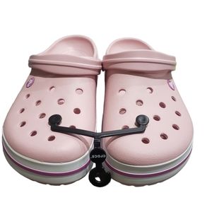Crocs Crocband Clogs NWT Mens 10 Womens 12 Pearl Pink Wild Orchid Unisex Sandals